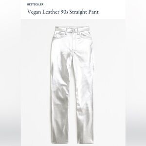 Abercrombie & Fitch Vegan Leather 90s Relaxed Pant